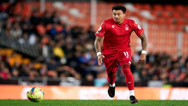 Jesse Lingard playing for Nottingham Forest